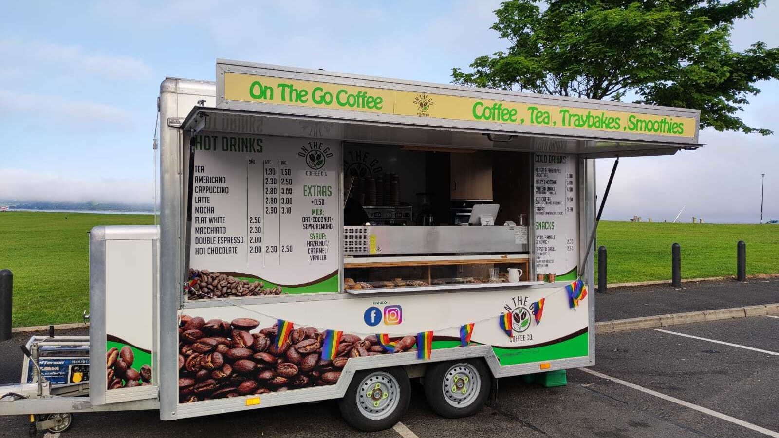 On the go coffee truck