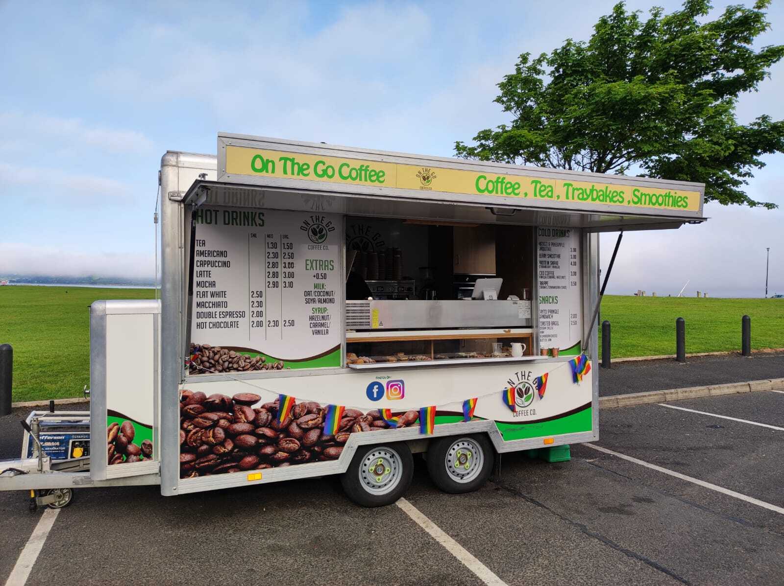 On the go coffee truck