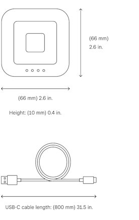 Square Reader measurements