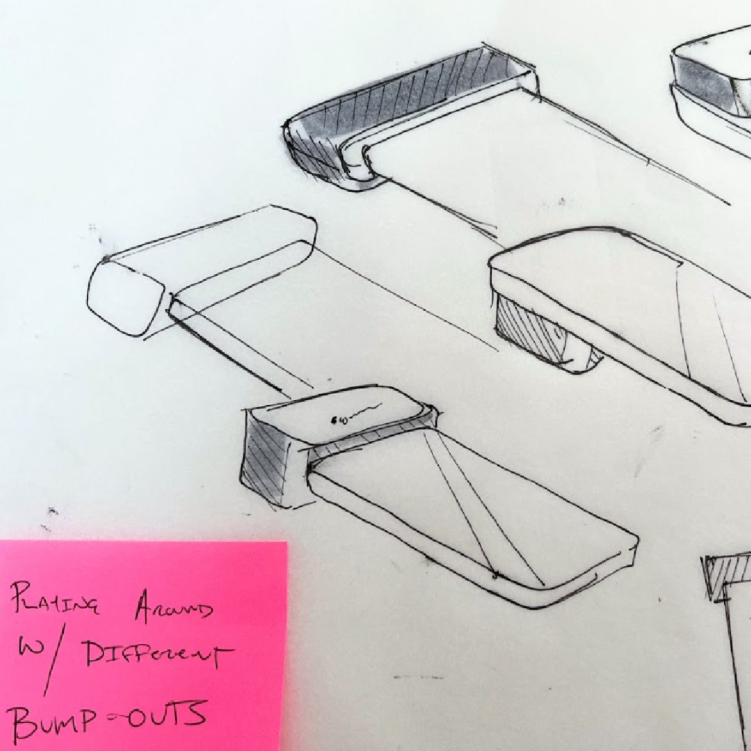 Early design sketches of Square Handheld