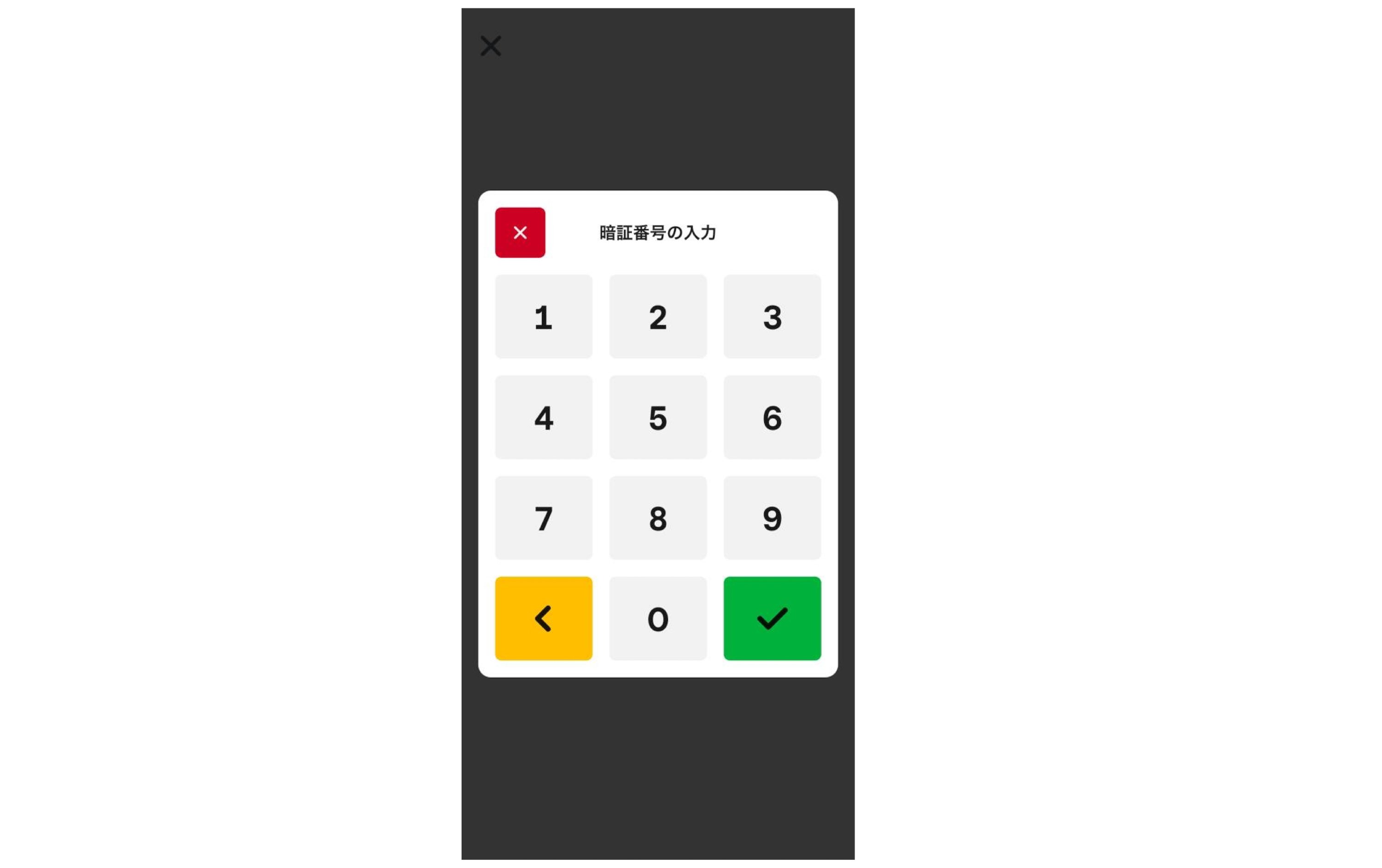 Square Reader 4digits PIN