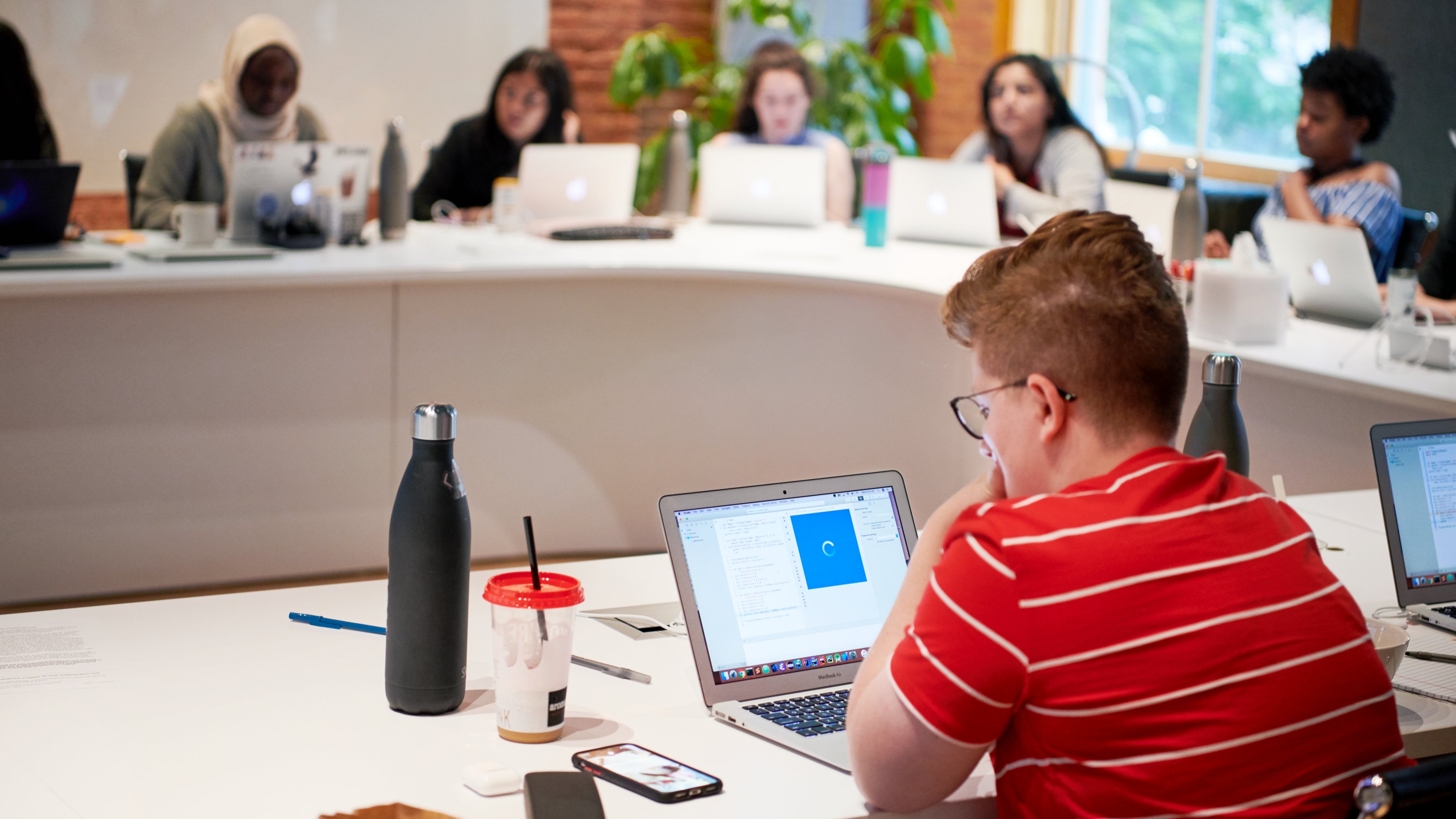 photo of people in a classroom setting