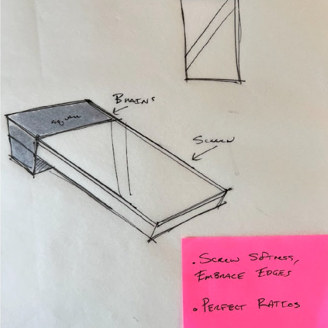 Early design sketches of Square Handheld 2