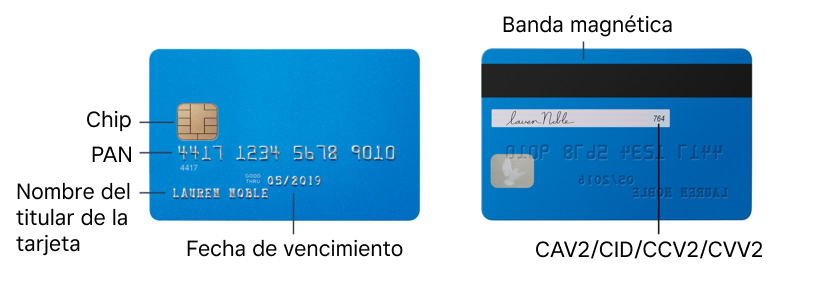 USES anatomy of a credit card