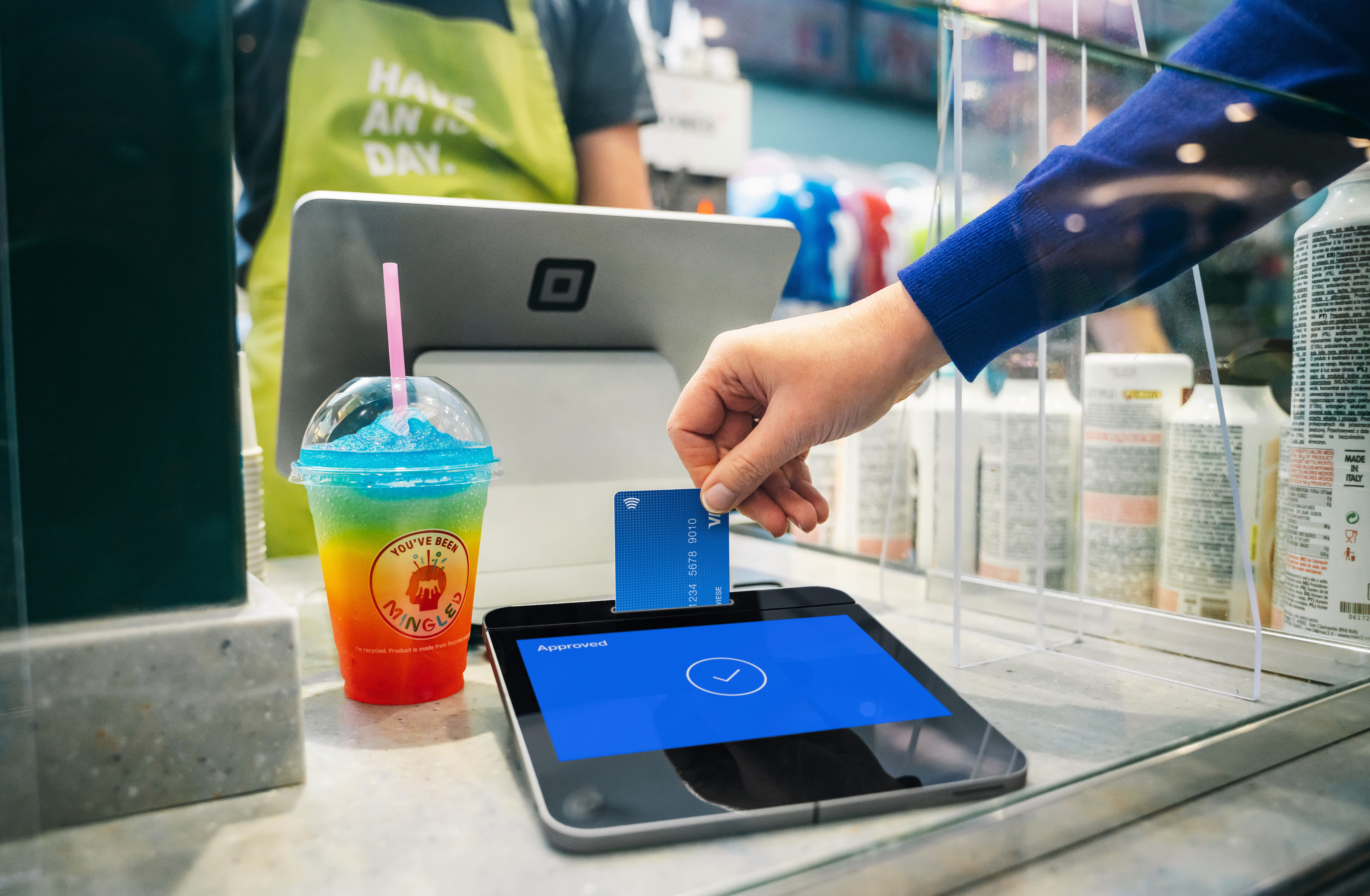 Square Register at Mingles Ice Cream