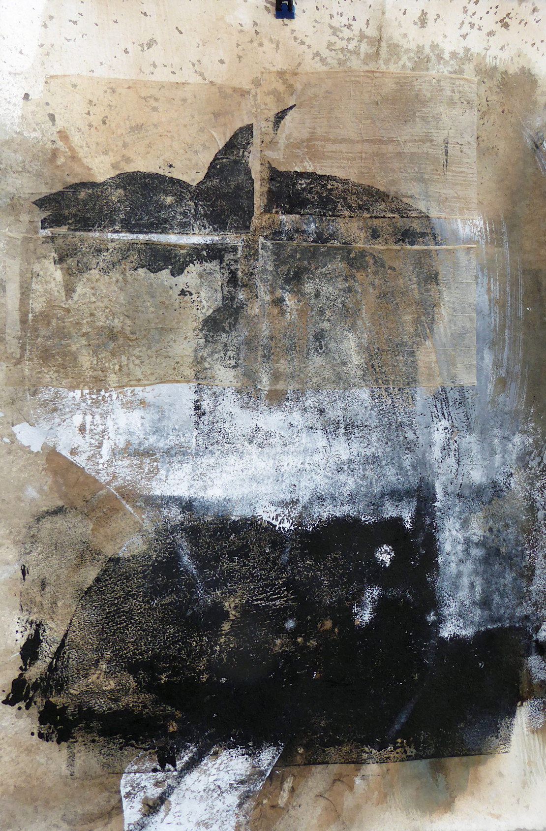 Galerie Berit-Opelt 04 Pamuya Wassermond Mischtechnik-auf-Papier 50x70 gerahmt