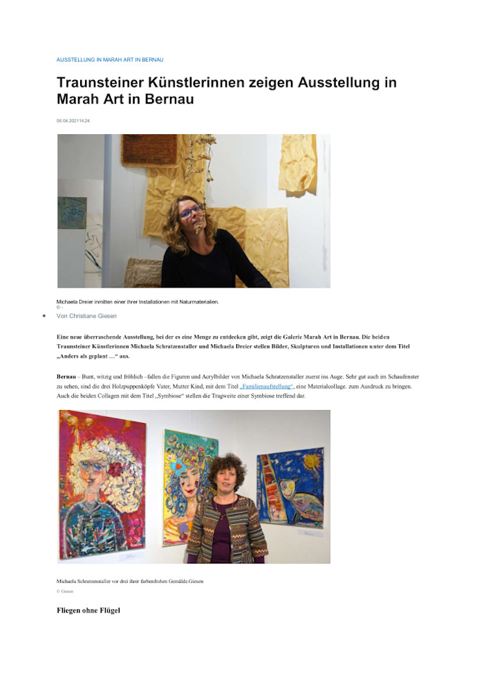 20210406 Presse Traunsteiner-Künstlerinnen-zeigen-Ausstellung-in-Marah-Art-in-Bernau OVB