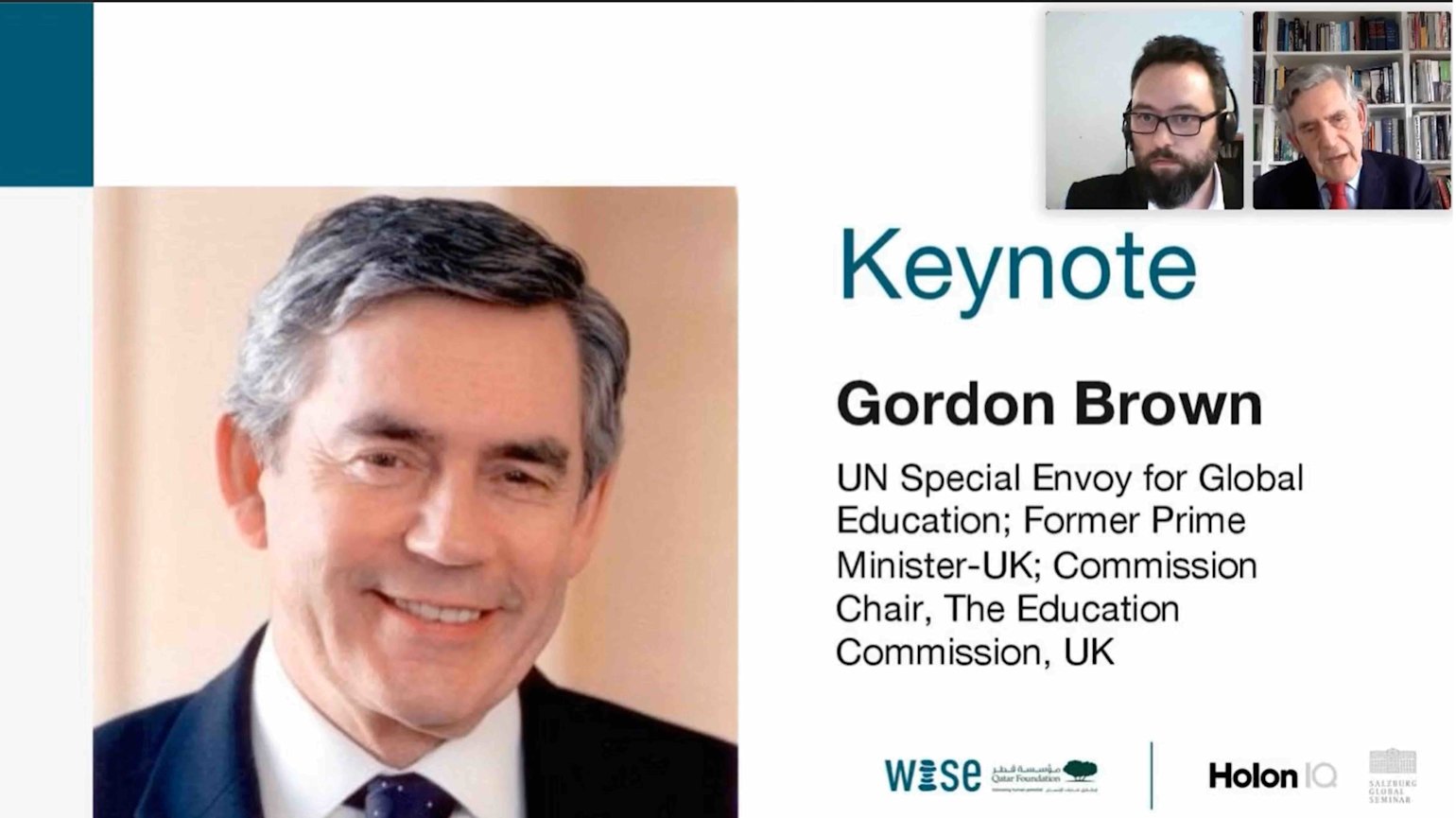 Gordon Brown at WISE Education Conference 02