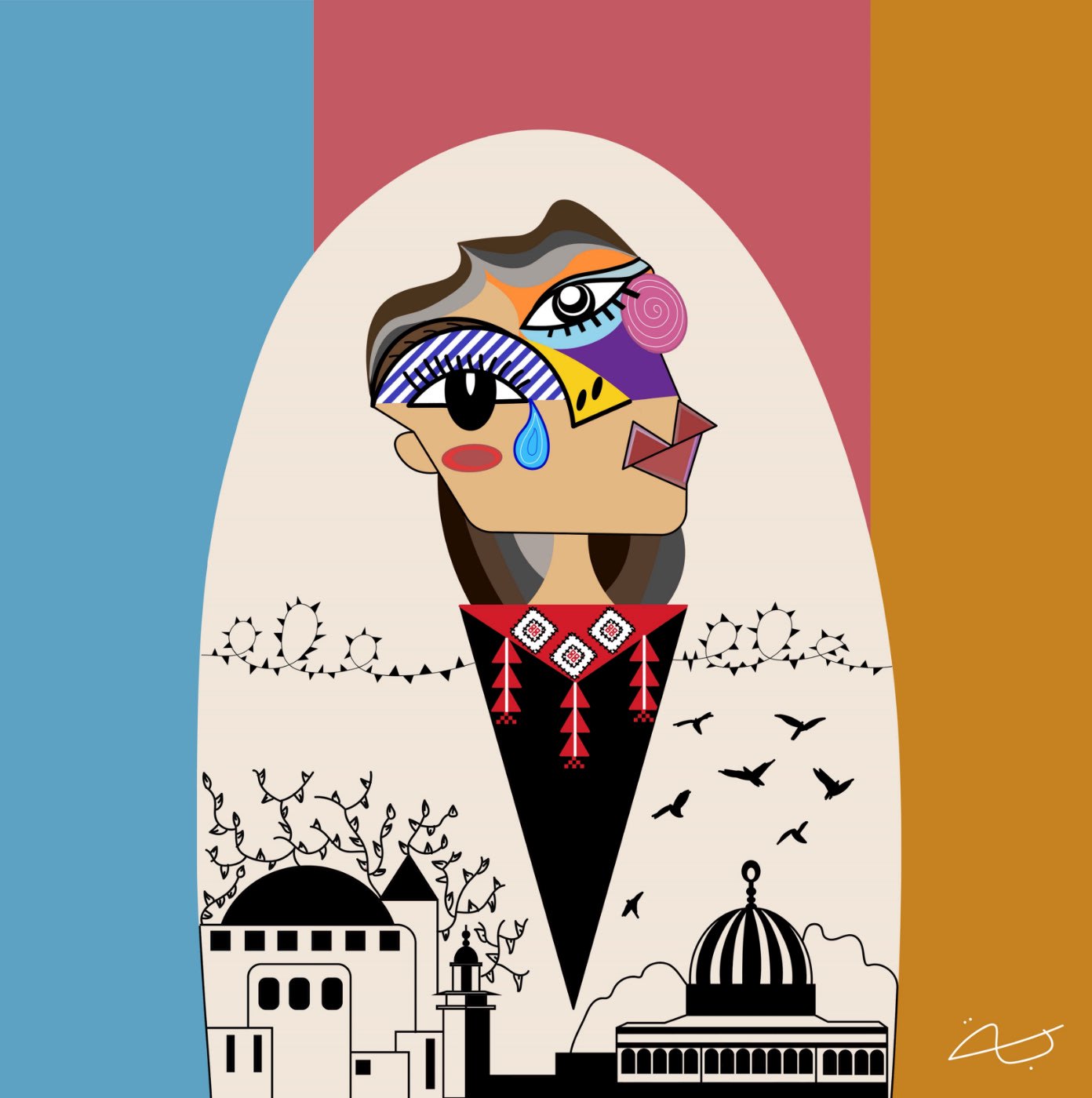 QF alumni use digital art as a tool to raise awareness of Palestinian crisis - QF - 01
