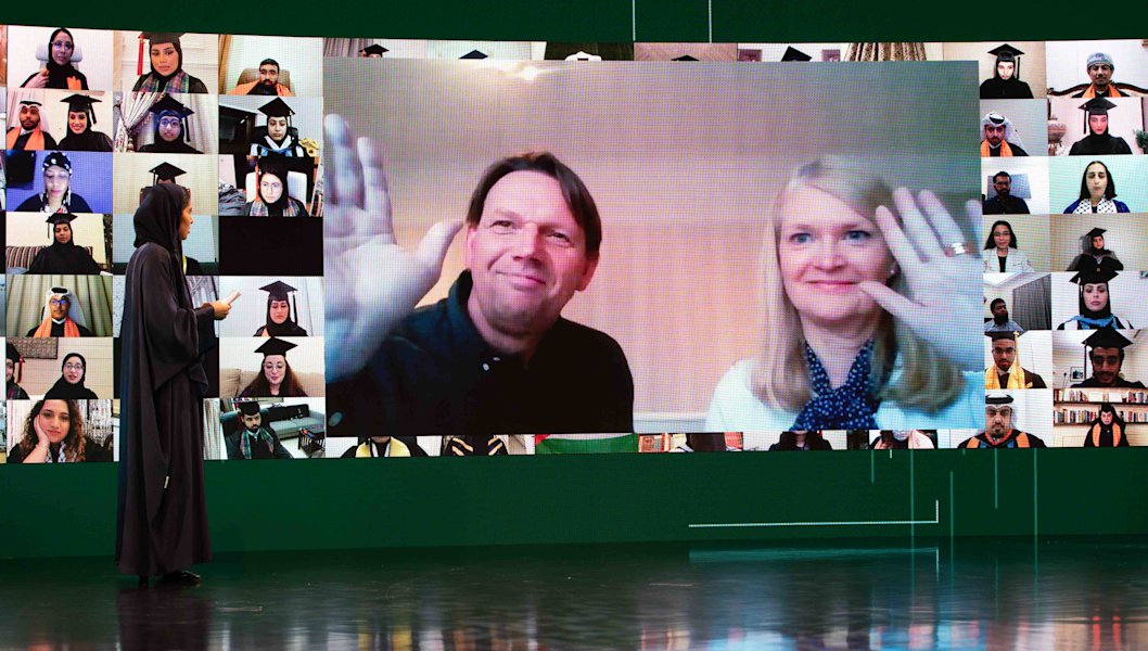 Her Highness Sheikha Moza bint Nasser congratulates graduates at QF’s Convocation ceremony - QF - 04