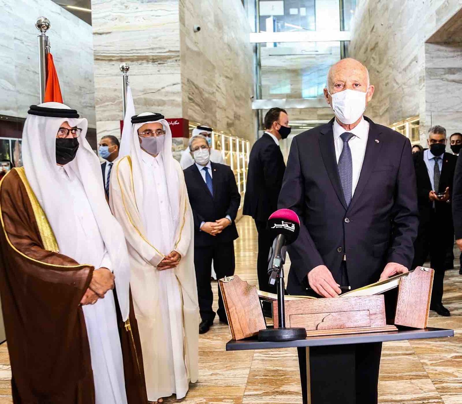 President of Tunisia during QF visit - qf - 03