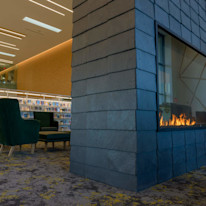 Cupaclad Fairfield Area Library Fireplace 1
