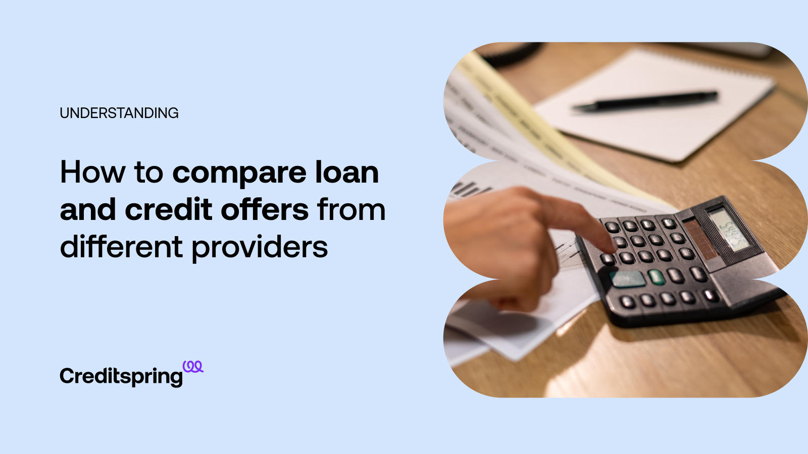 how to compare loan and credit offers from different providers