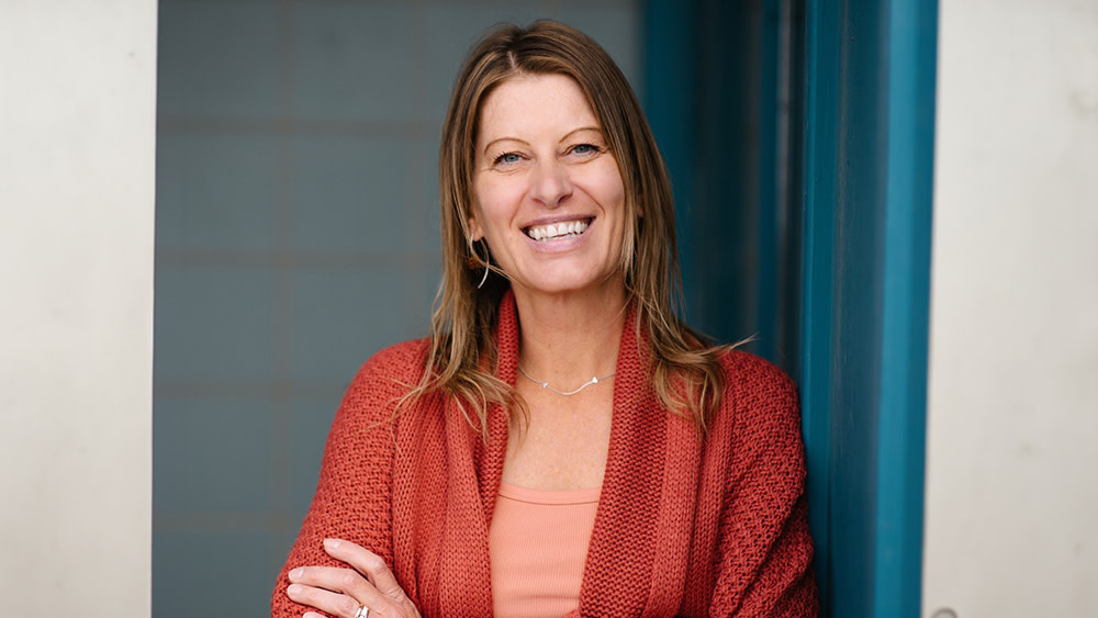 Manuela Hofer, managing director of Wyoming International at the University of Wyoming, smiles for the camera.
