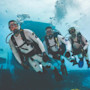 Three aquanauts study under the sea with the FIU Medina Aquarius program