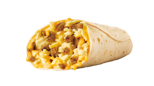 Jr. Sausage, Egg and Cheese Breakfast Burrito