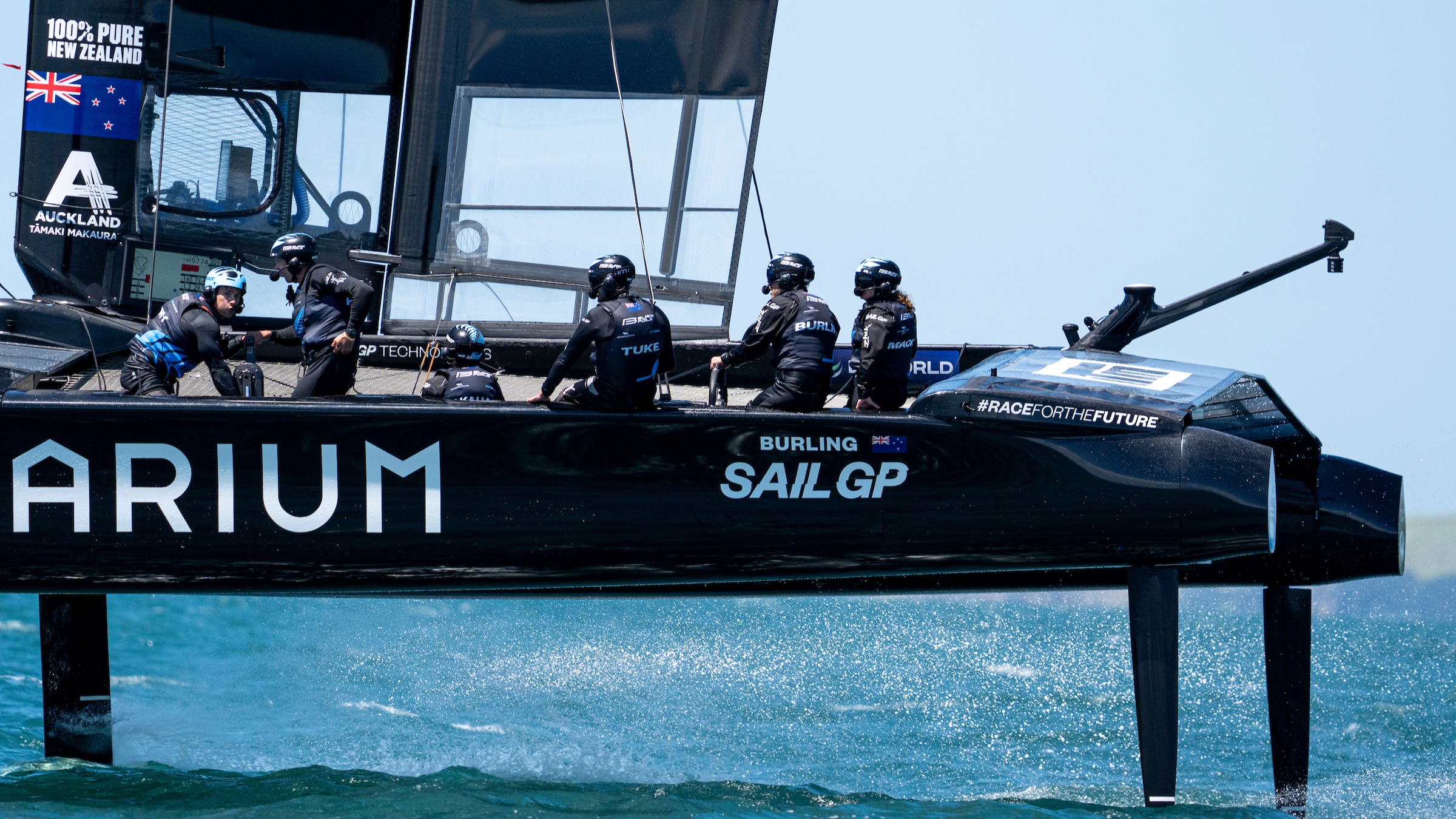 2025 Season // Auckland // Close up of New Zealand crew during Auckland training