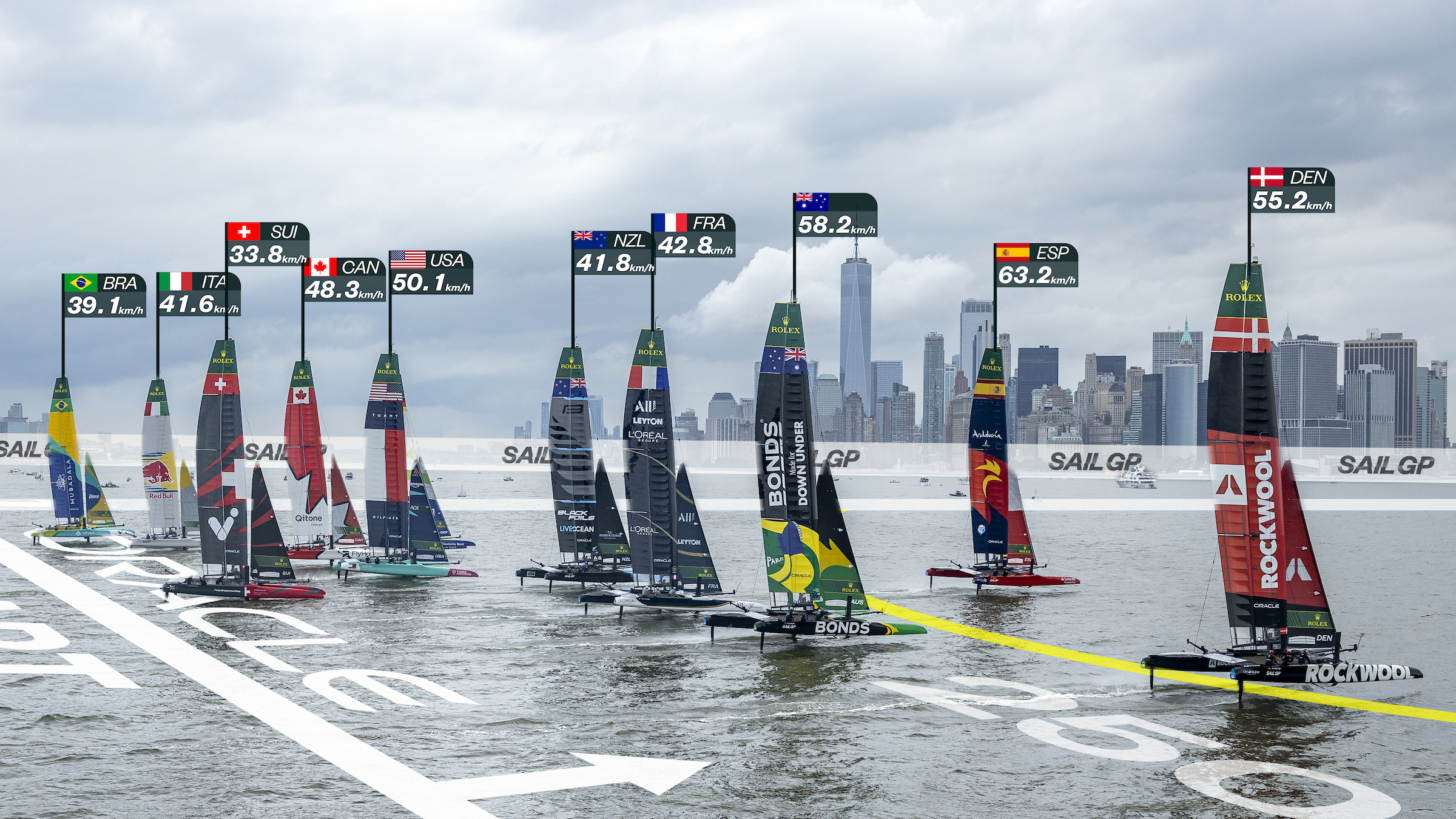 2025 Season // Liveline fleet underway against backdrop of New York