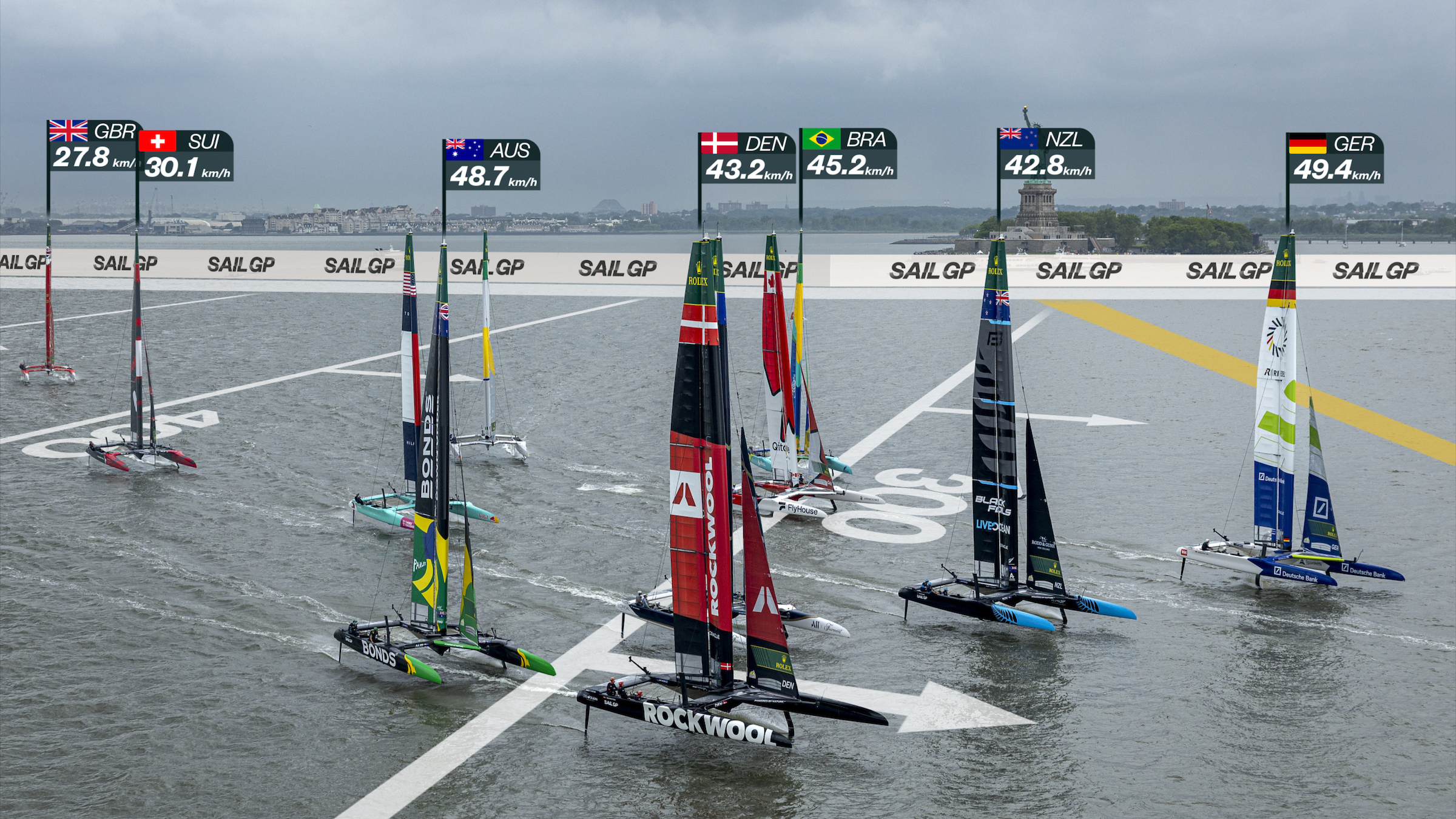 2025 Season // Germany leads the fleet away in New York liveline