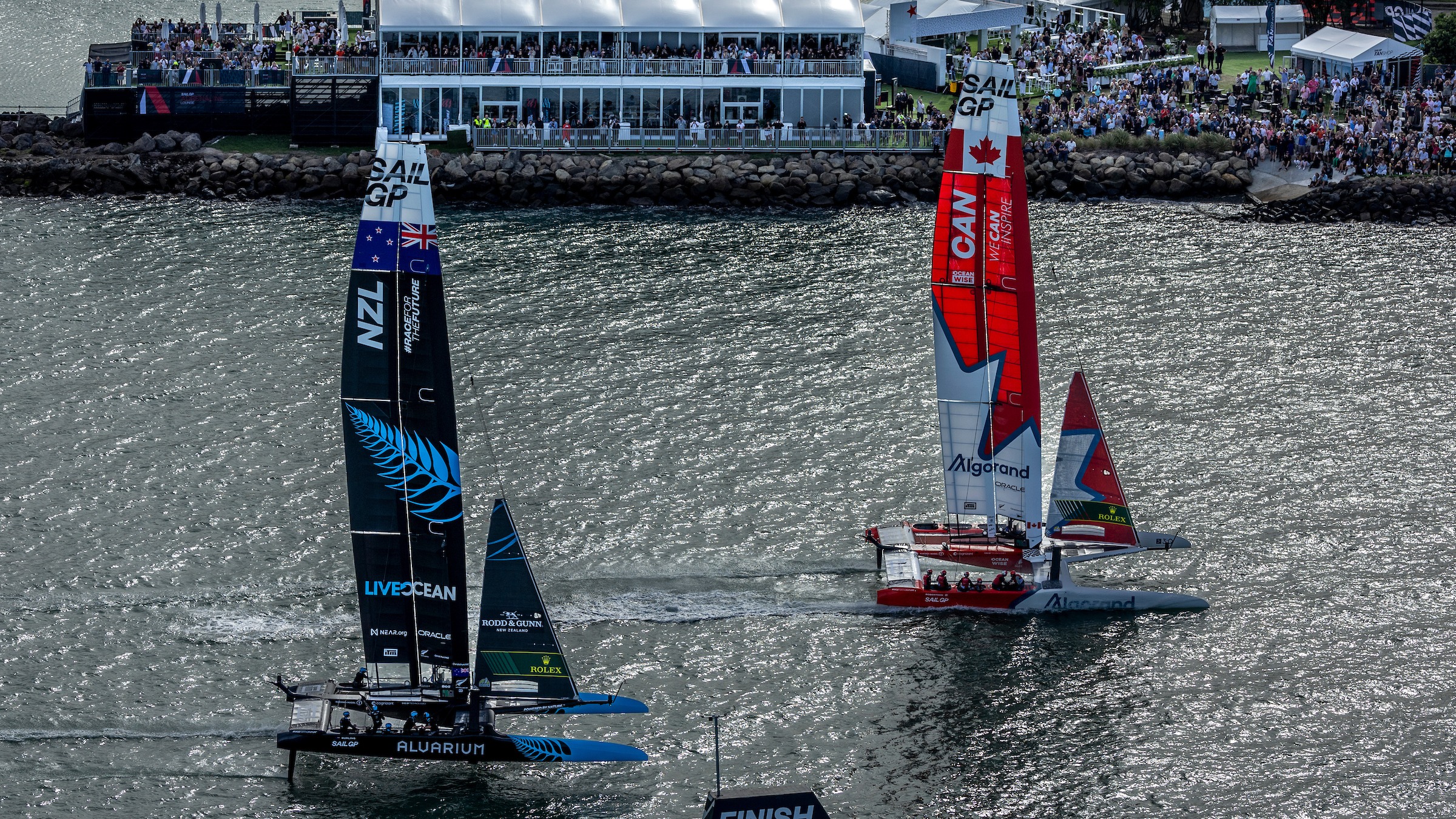 Season 3 // New Zealand Sail Grand Prix // Canada with New Zealand on finish line 