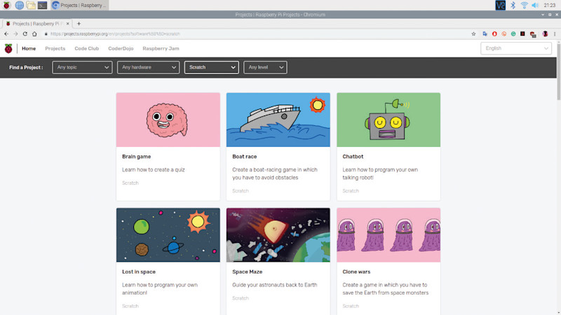 Raspberry Pi Scratch 3 Projects