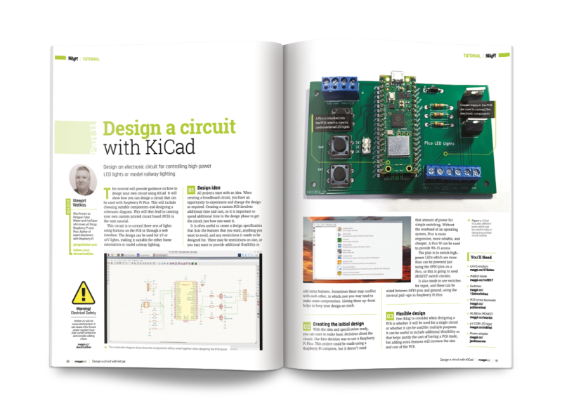 Design a circuit with KiCad