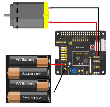 Control a motor with the AIY projects Voice HAT