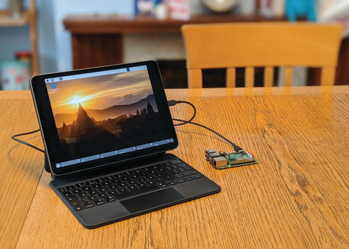 Use Raspberry Pi 4 USB-C data connection to connect with iPad Pro