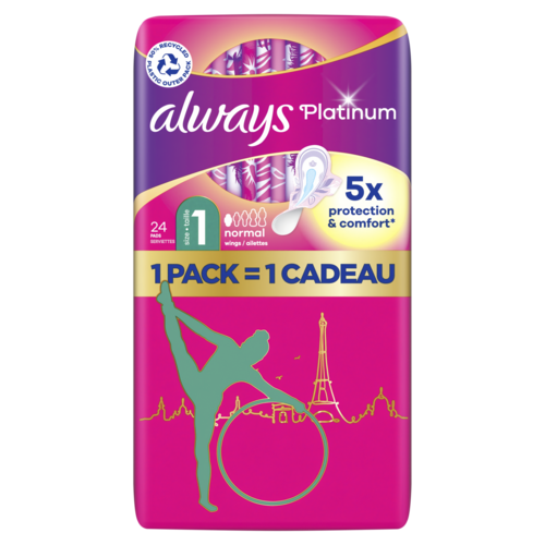 ALWAYS Platinum Normal Taille 1 24 count 1200x1200