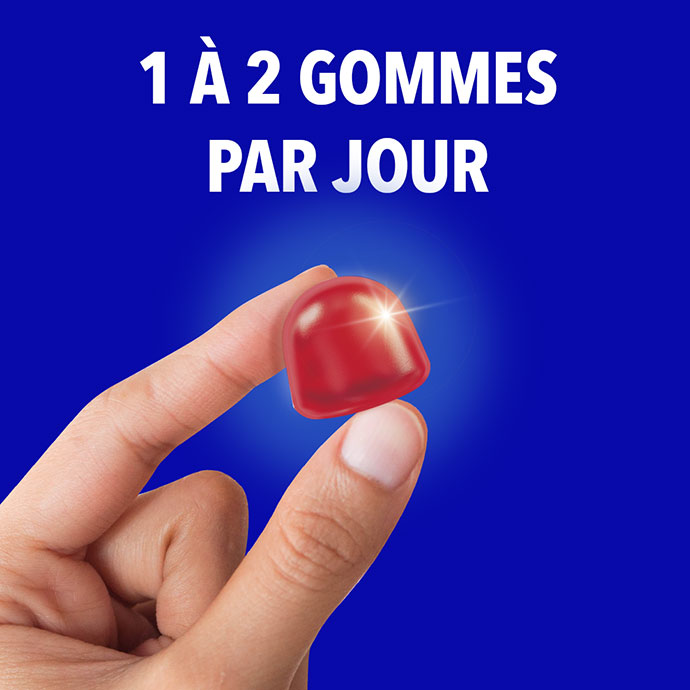 1 a 2 gommes par jour