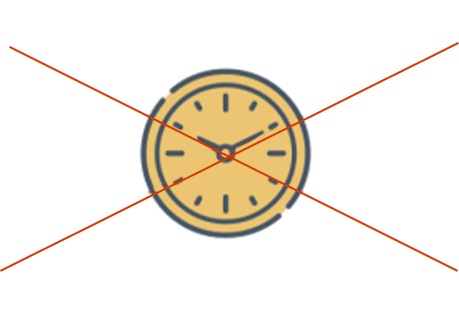 Don't entirely fill an icon