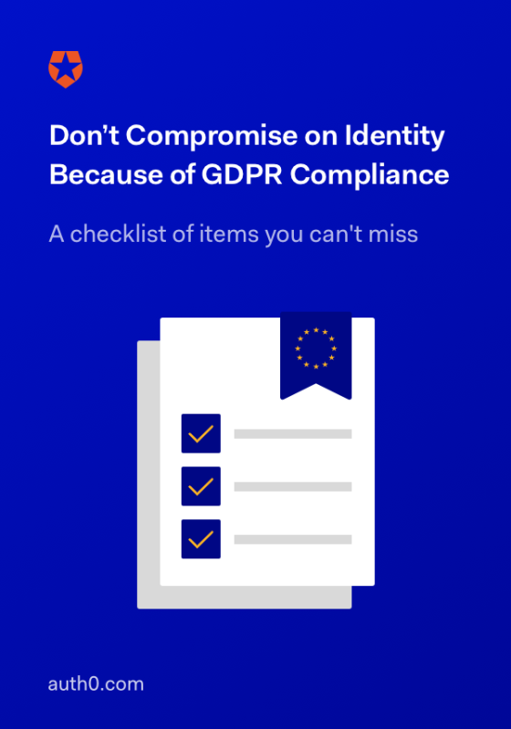 Don't Compromise on Identity Because of GDPR Compliance Webinar