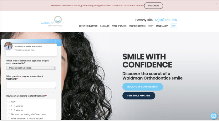 Waldman Orthodontics SmileSnap Virtual Orthodontic Consult Virutal Consultation