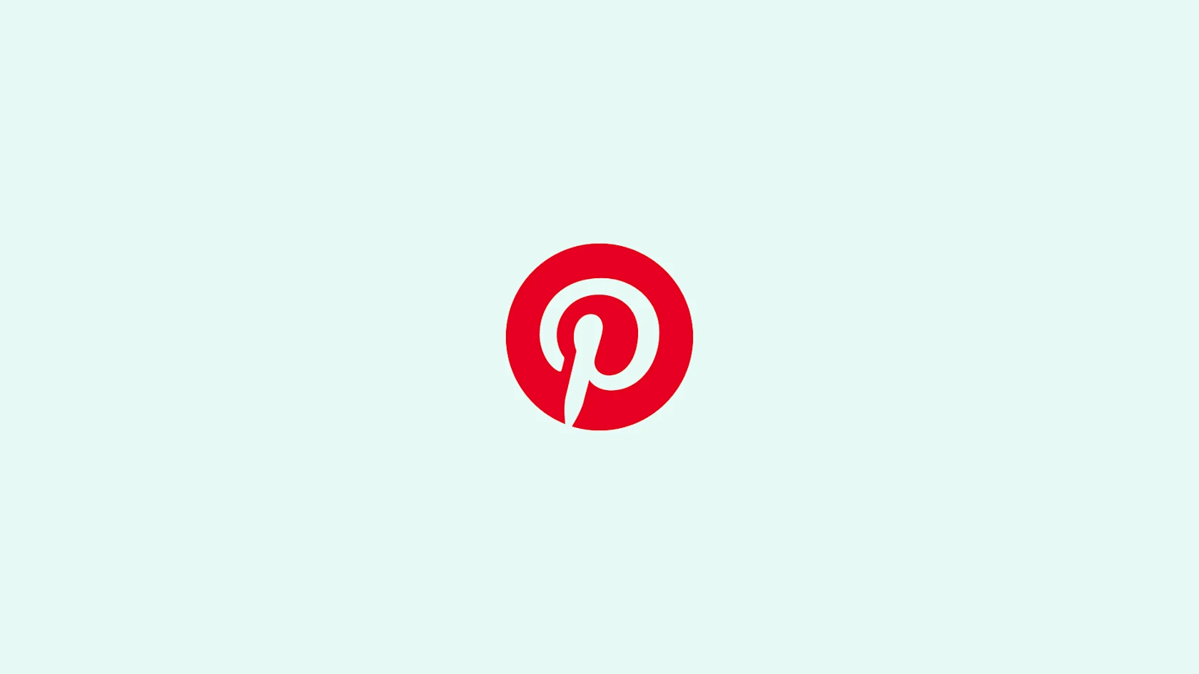 The red Pinterest Pin badge logo is displayed on a light green background