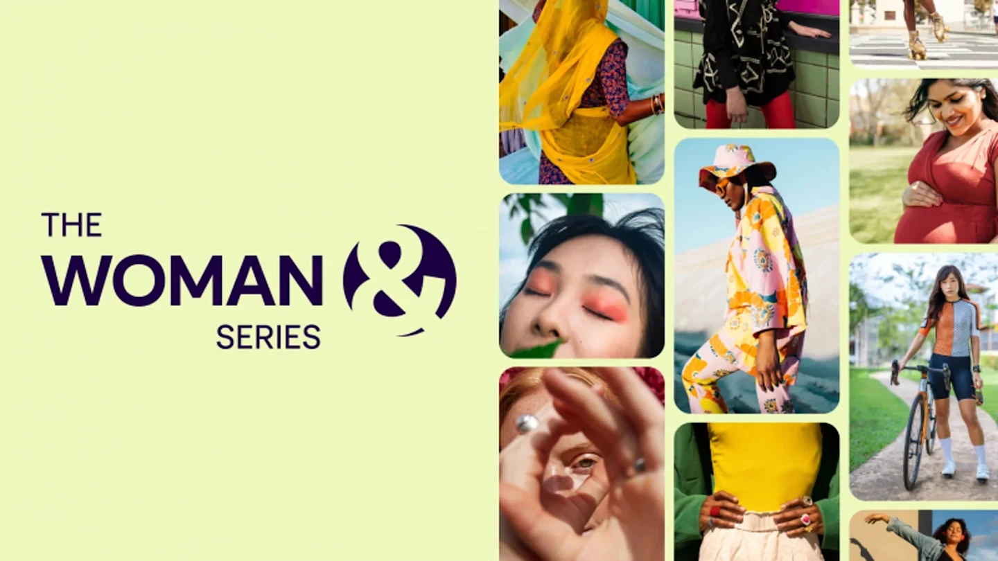 A collage of image representing Pinterest's Women@ series