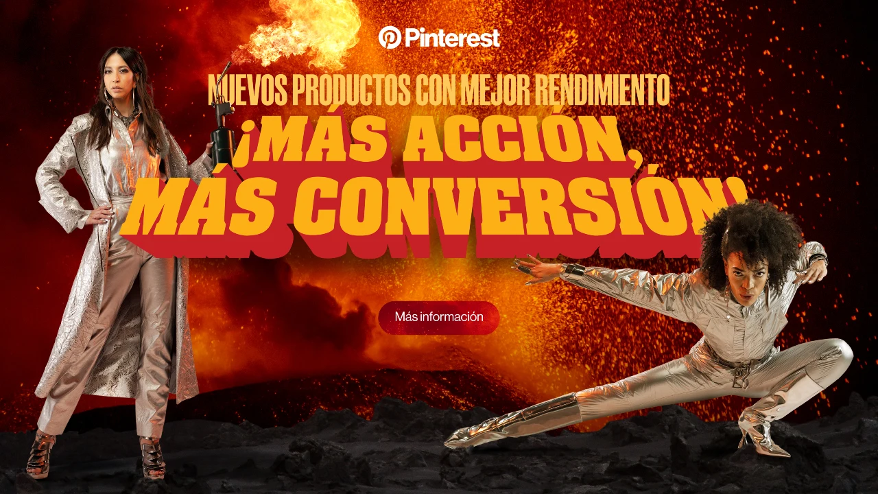 Dos mujeres glamorosas frente a un volcán llevan la acción a los especialistas en marketing y a las conversiones