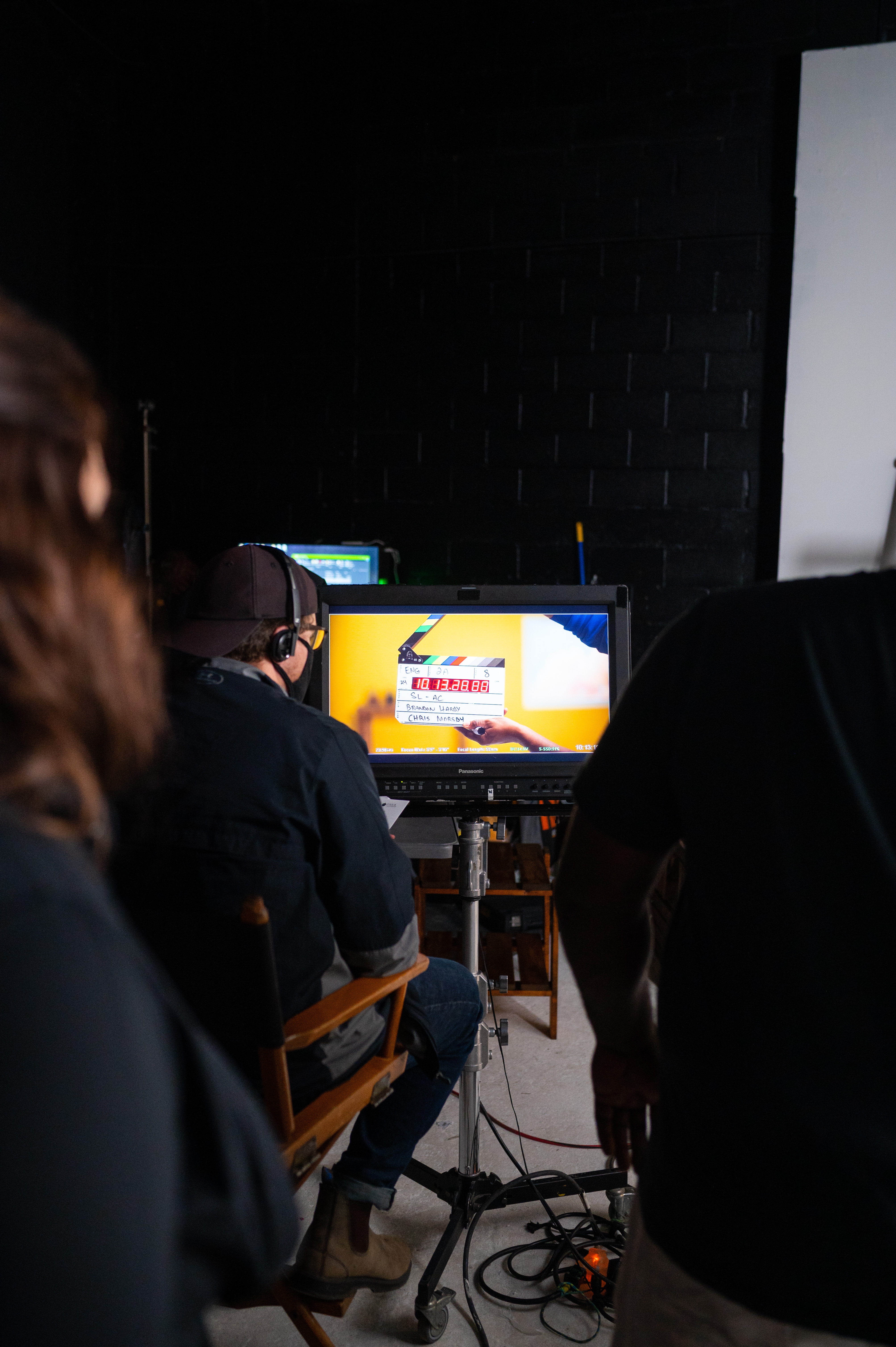 Brandon directing on set