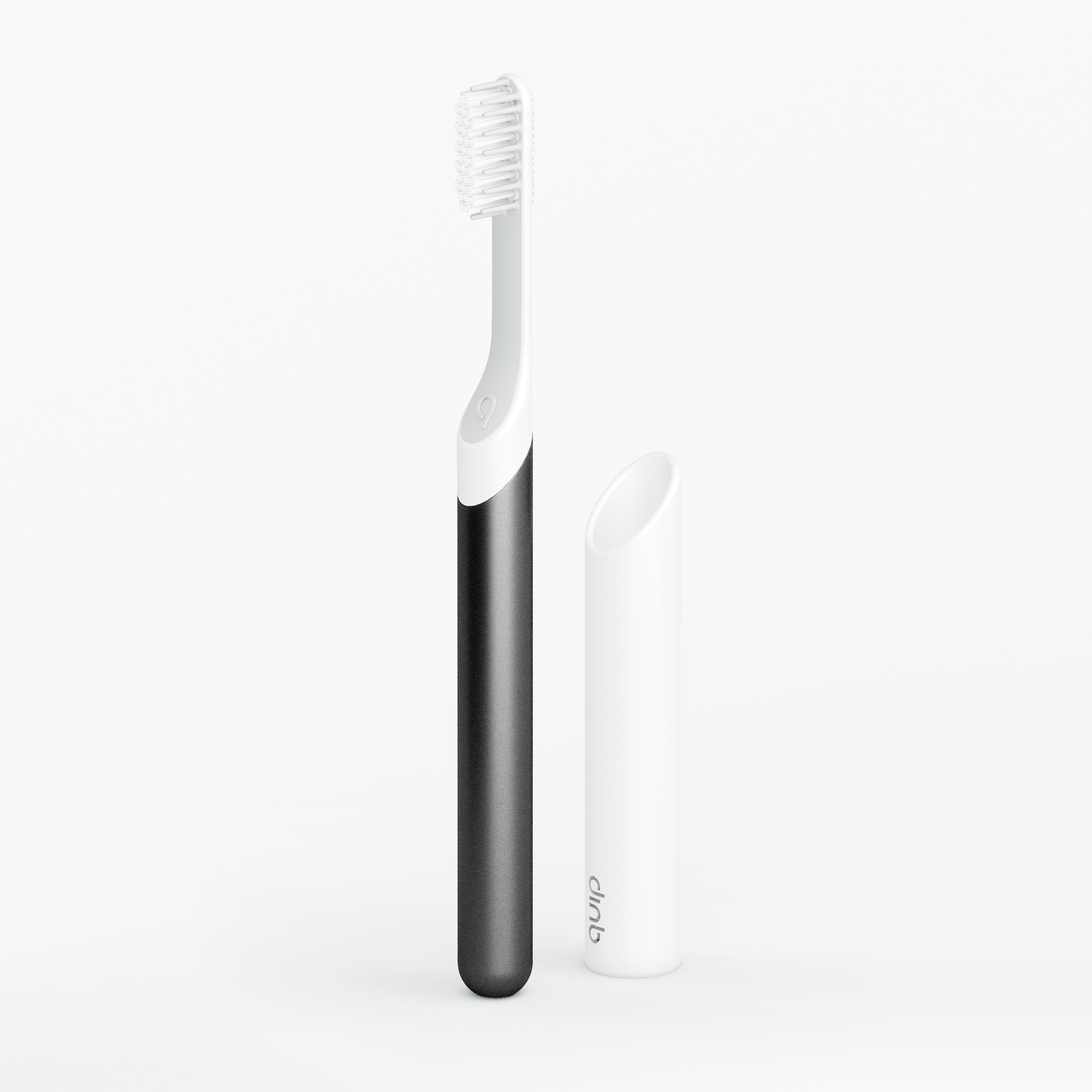 Slate metal electric toothbrush detail