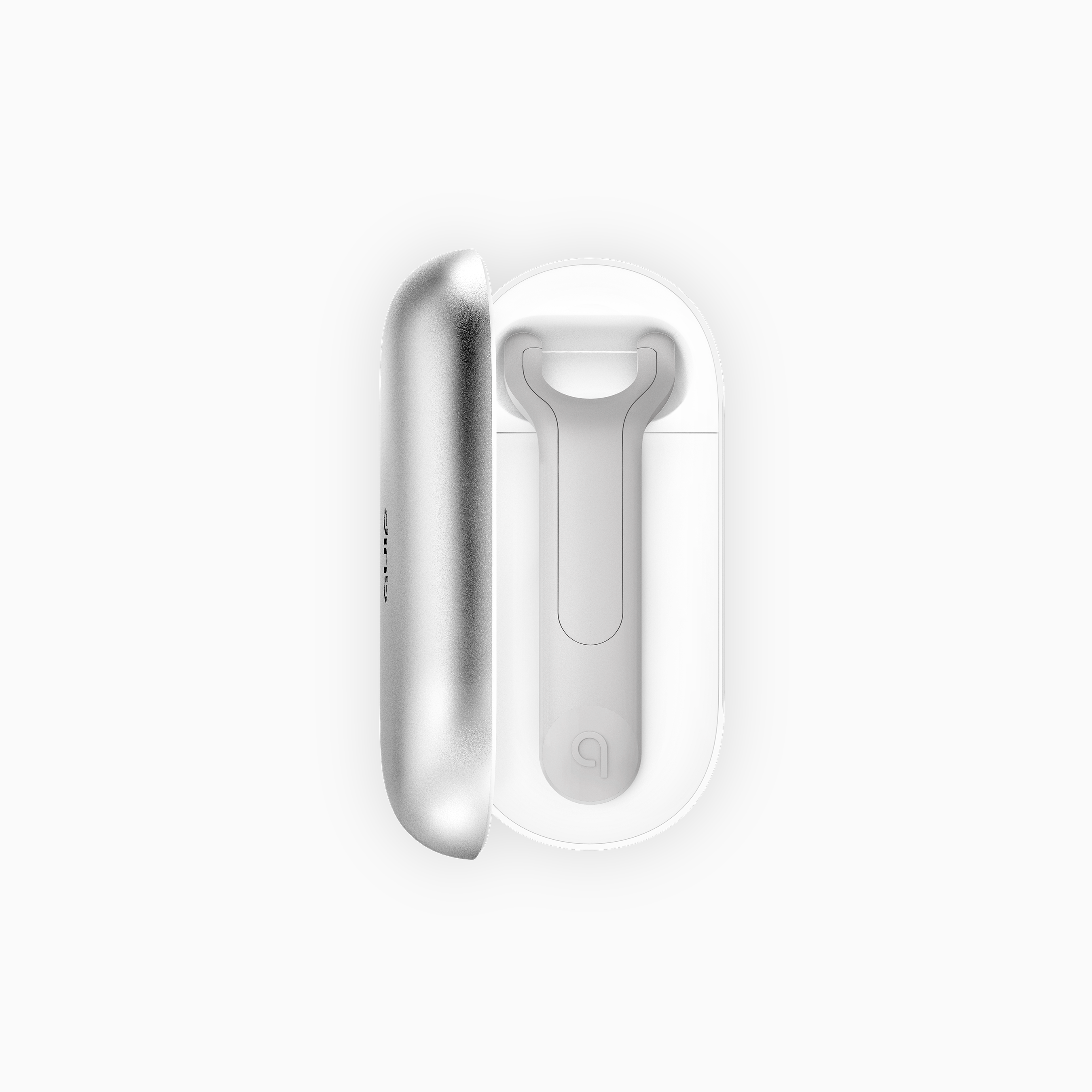 Silver Refillable Floss Pick detail image