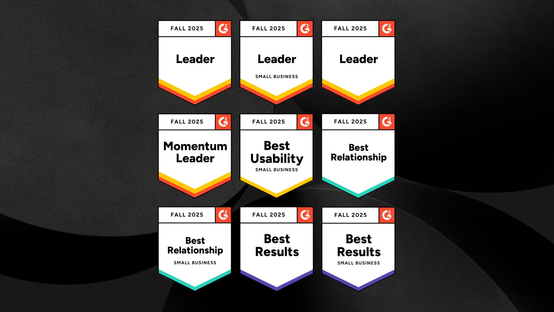 Karbon's G2 Fall 2025 Badges for Accounting Practice Management and Tax Practice Management Karbon's 9 badges for G2's Fall 2025 Report for the Accounting Practice Management and Tax Practice Management categories.