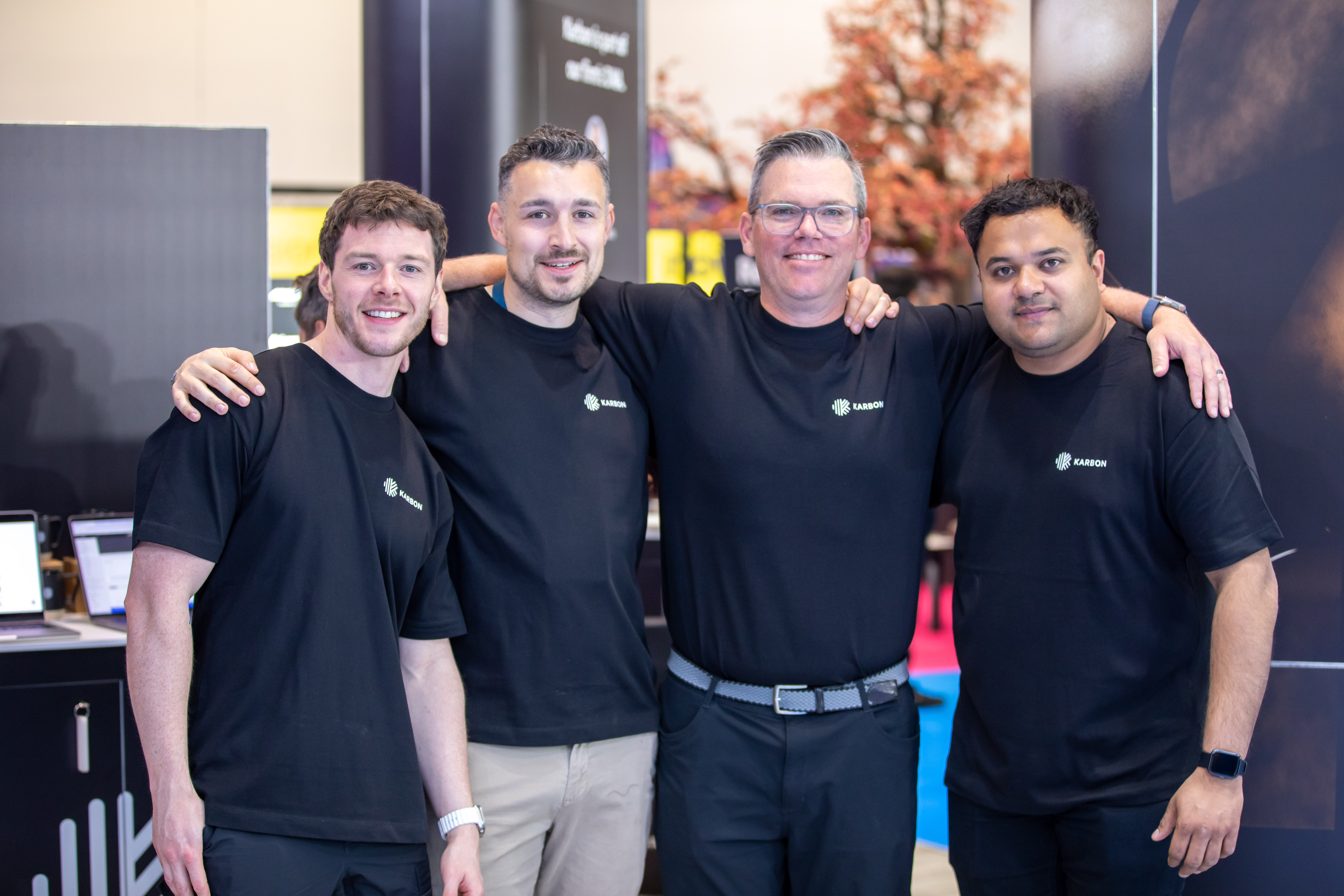Karbon team at the Karbon booth