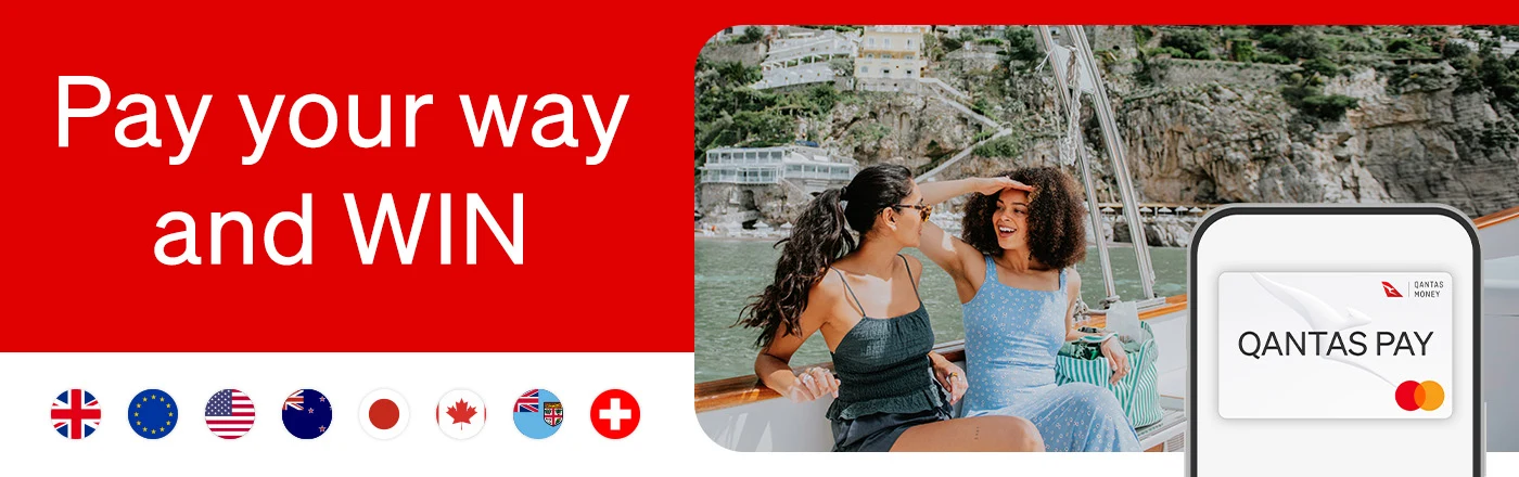 Qantas Pay Pay your way and WIN Web Landing-Page Mobile - App