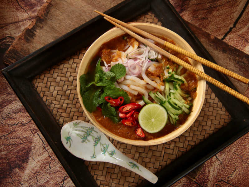 Traditional laksa actually has roots in Peranakan culture 