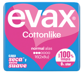 Compresas Evax Cottonlike Normal
