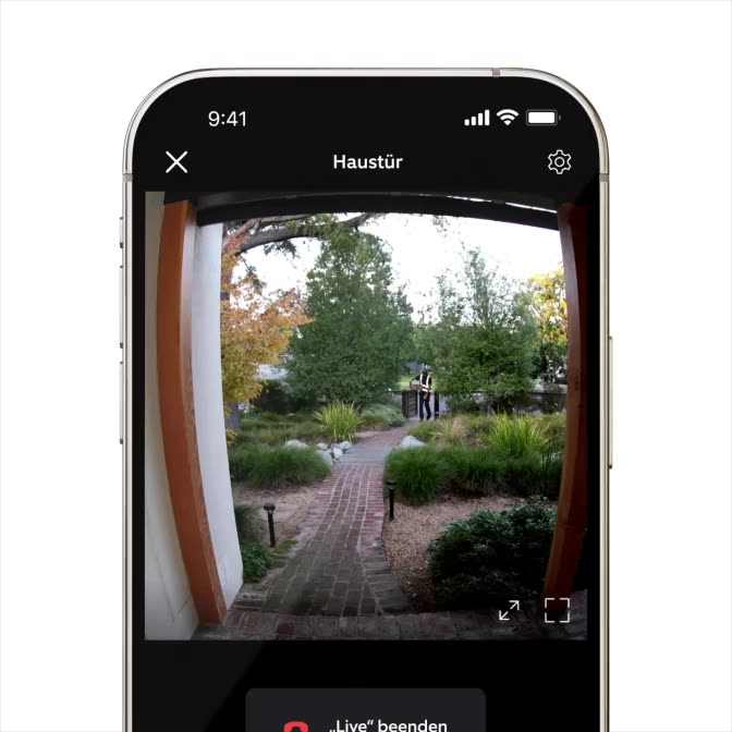 Video zeigt Ring Battery Doorbell beim Erfassen von Besuchern und Paketen in HD mit Ganzkörperansicht und Farbnachtsicht.