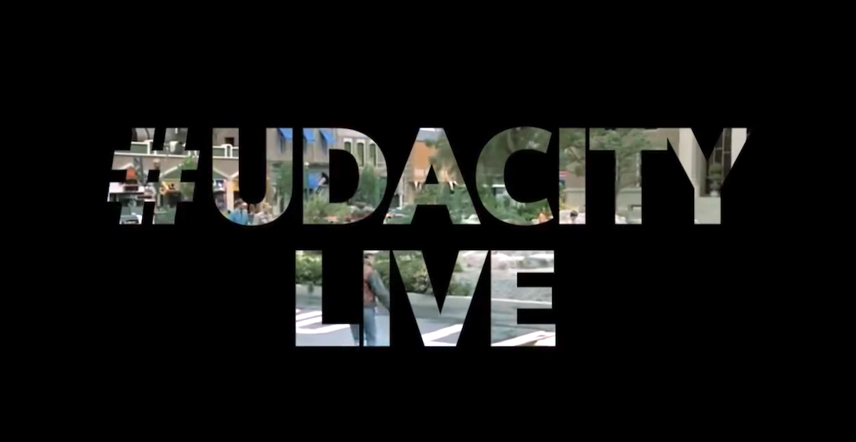 Still com a hashtag #UdacityLive