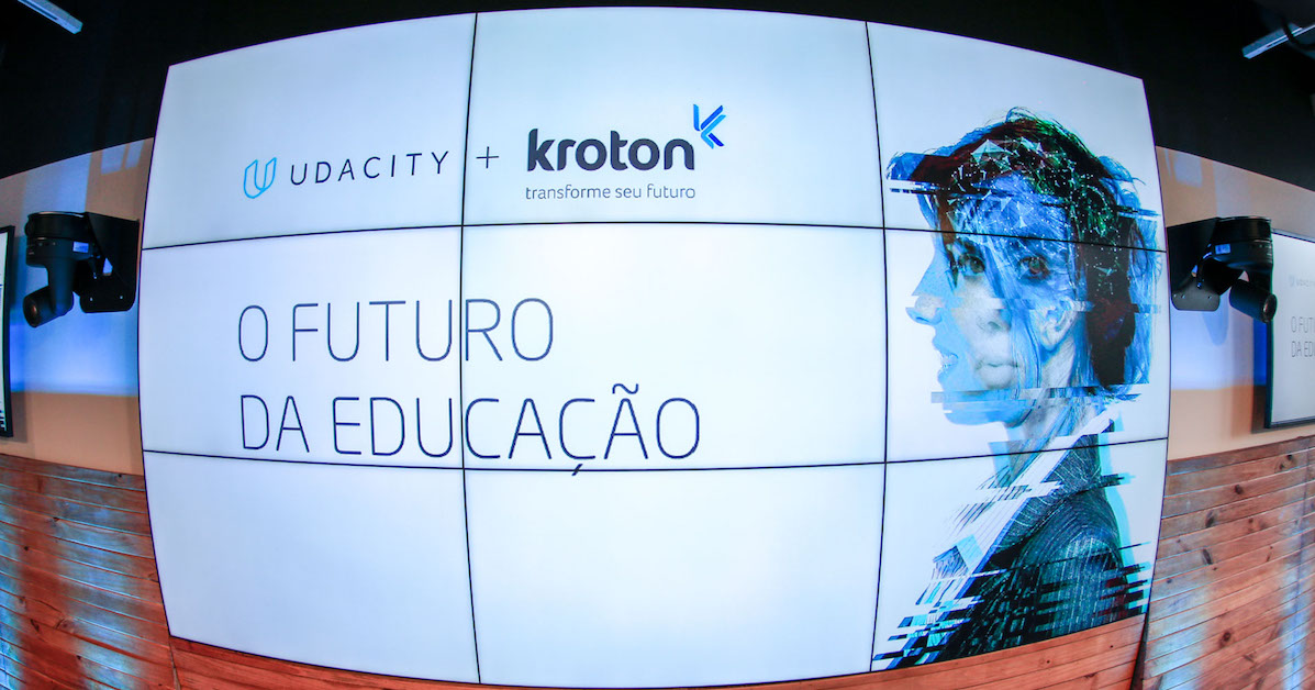 Painel do evento O Futuro da Educação, que aconteceu em São Paulo para lançar o MBA Executivo de Marketing Digital, parceria entre Kroton e Udacity