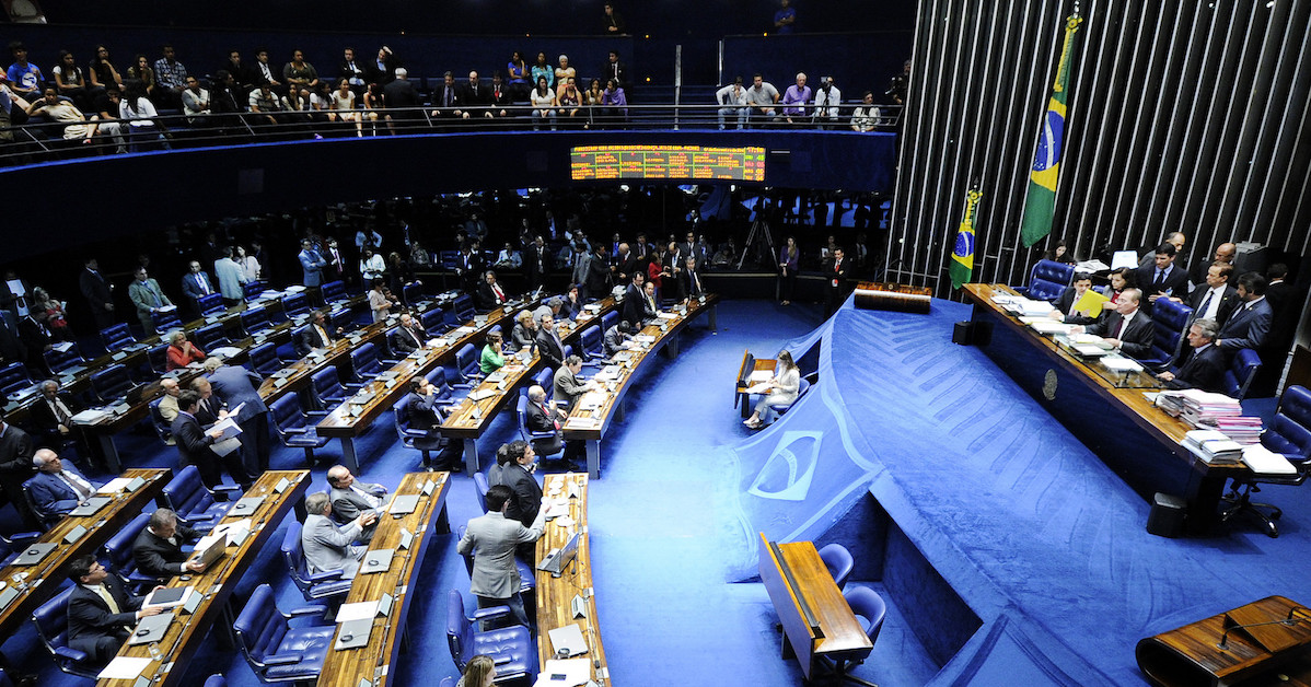 Plenário do Senado, em Brasília