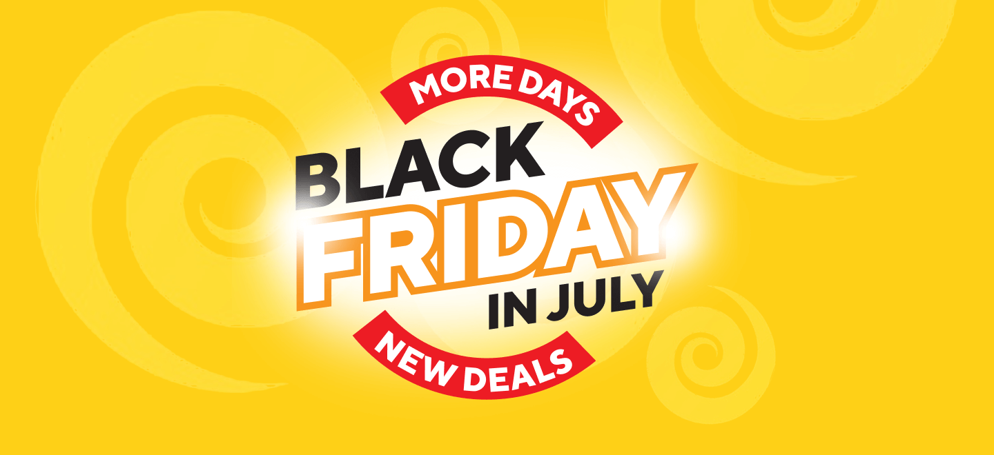 Black Friday in July Heading Banner