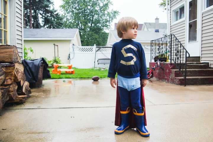 SuperBoy in Backyard 1400